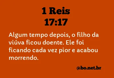 1 Reis 17:17 NTLH