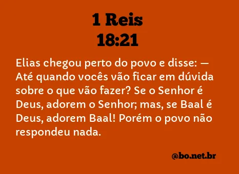 1 Reis 18:21 NTLH