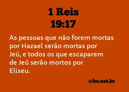 1 Reis 19:17 NTLH