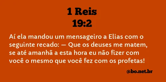 1 Reis 19:2 NTLH