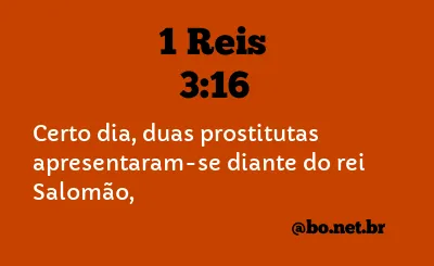 1 Reis 3:16 NTLH