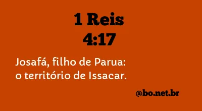 1 Reis 4:17 NTLH