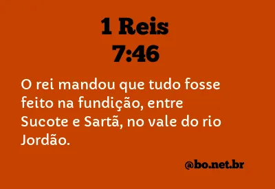 1 Reis 7:46 NTLH