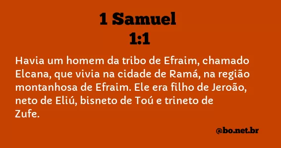 1 Samuel 1:1 NTLH