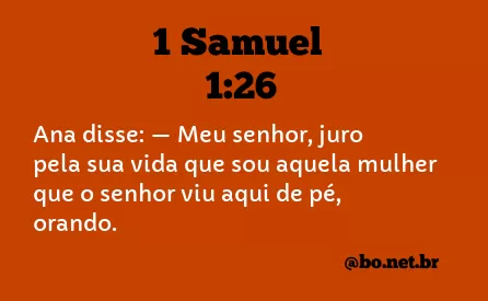 1 Samuel 1:26 NTLH