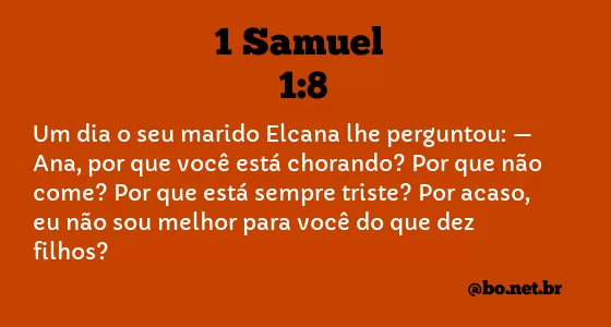 1 Samuel 1:8 NTLH