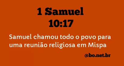 1 Samuel 10:17 NTLH