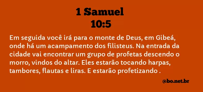 1 Samuel 10:5 NTLH