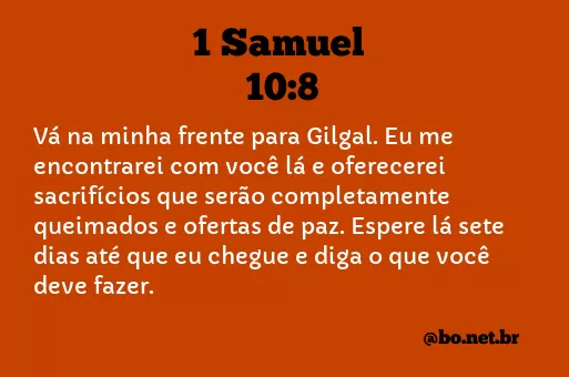 1 Samuel 10:8 NTLH