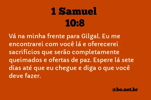 1 Samuel 10:8 NTLH