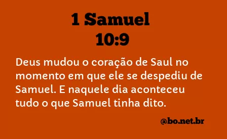 1 Samuel 10:9 NTLH
