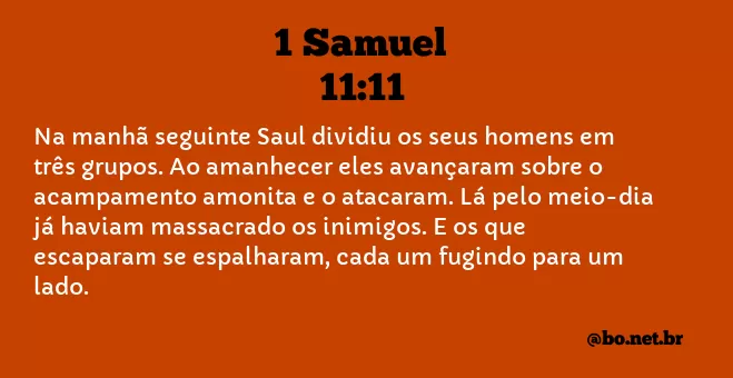 1 Samuel 11:11 NTLH