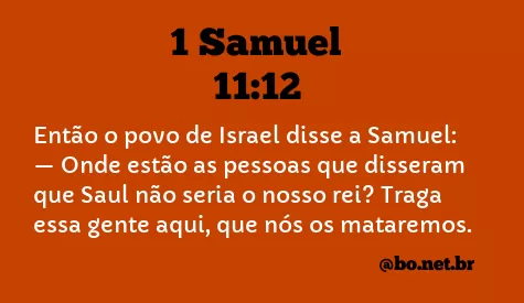 1 Samuel 11:12 NTLH