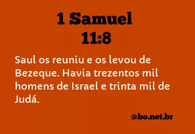1 Samuel 11:8 NTLH