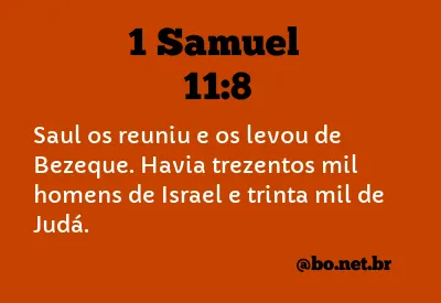 1 Samuel 11:8 NTLH