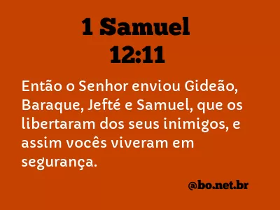 1 Samuel 12:11 NTLH