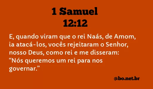 1 Samuel 12:12 NTLH
