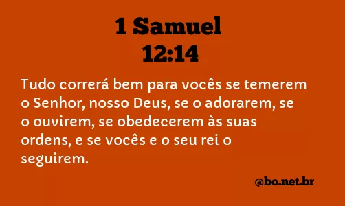 1 Samuel 12:14 NTLH