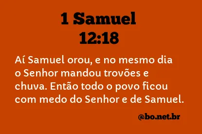 1 Samuel 12:18 NTLH