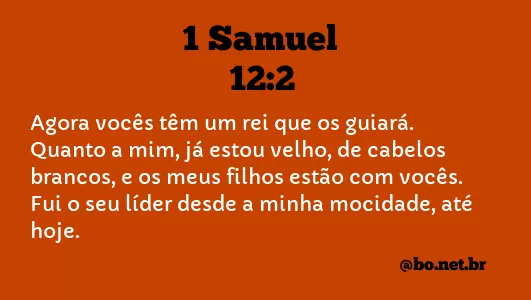 1 Samuel 12:2 NTLH