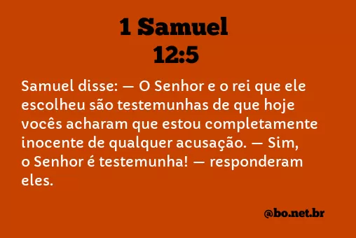 1 Samuel 12:5 NTLH