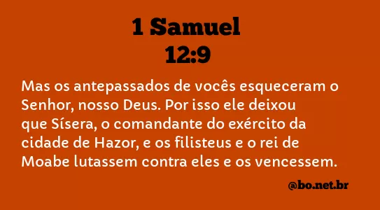 1 Samuel 12:9 NTLH