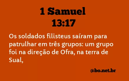 1 Samuel 13:17 NTLH