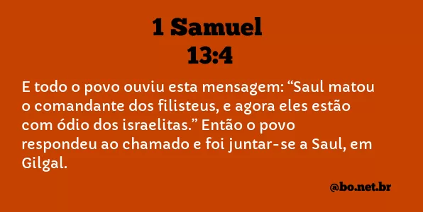 1 Samuel 13:4 NTLH