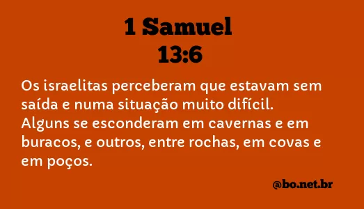 1 Samuel 13:6 NTLH