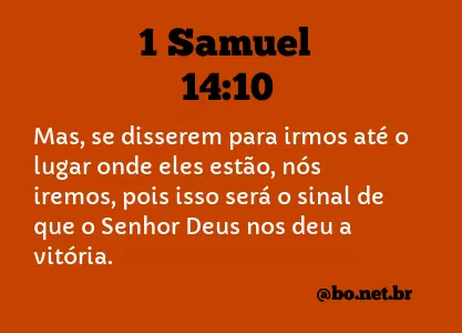 1 Samuel 14:10 NTLH