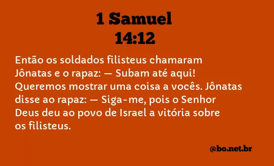 1 Samuel 14:12 NTLH