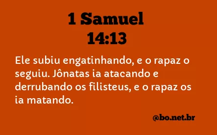 1 Samuel 14:13 NTLH