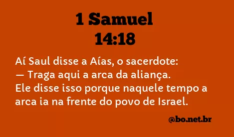 1 Samuel 14:18 NTLH