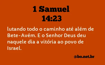 1 Samuel 14:23 NTLH