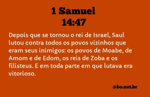 1 Samuel 14:47 NTLH