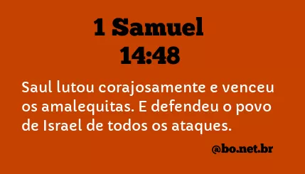 1 Samuel 14:48 NTLH