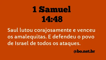 1 Samuel 14:48 NTLH