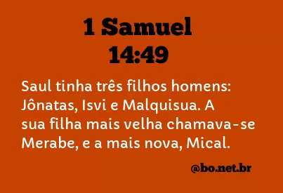 1 Samuel 14:49 NTLH