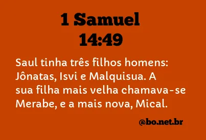 1 Samuel 14:49 NTLH