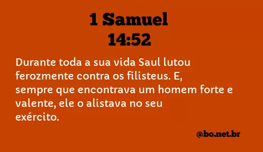 1 Samuel 14:52 NTLH