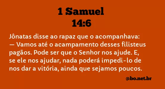 1 Samuel 14:6 NTLH