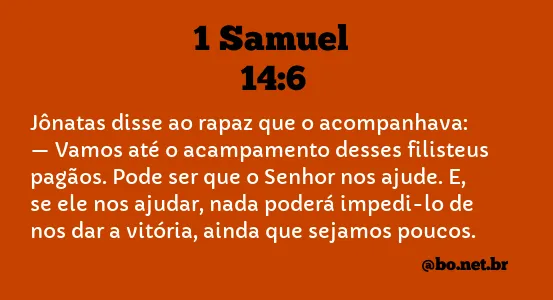 1 Samuel 14:6 NTLH