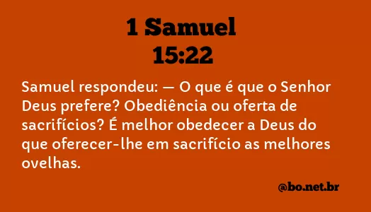 1 Samuel 15:22 NTLH