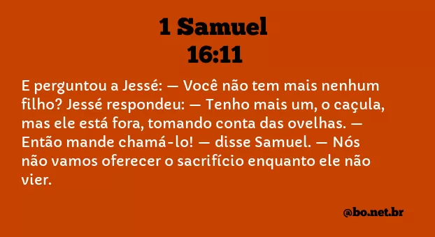 1 Samuel 16:11 NTLH
