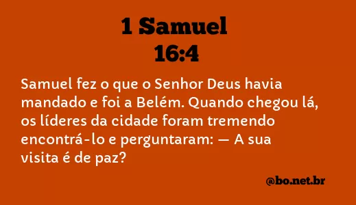 1 Samuel 16:4 NTLH