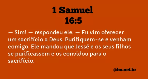 1 Samuel 16:5 NTLH