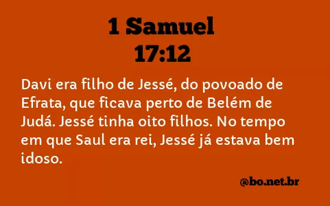 1 Samuel 17:12 NTLH