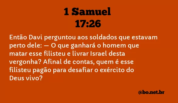 1 Samuel 17:26 NTLH