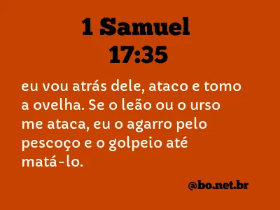 1 Samuel 17:35 NTLH