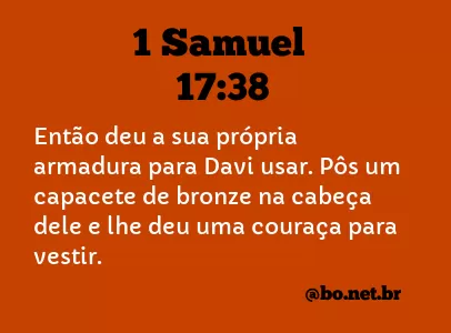 1 Samuel 17:38 NTLH